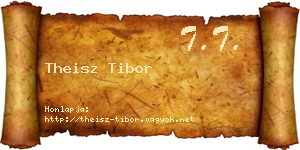 Theisz Tibor névjegykártya