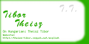 tibor theisz business card